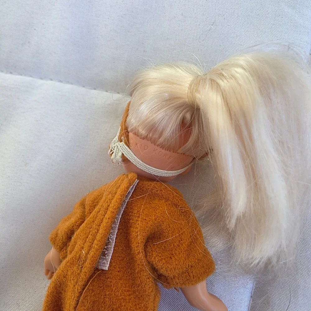 Vintage Doll Gingerbread Outfit Playskool‎ Kid Kore Korea Blond Hair Blue Eyes